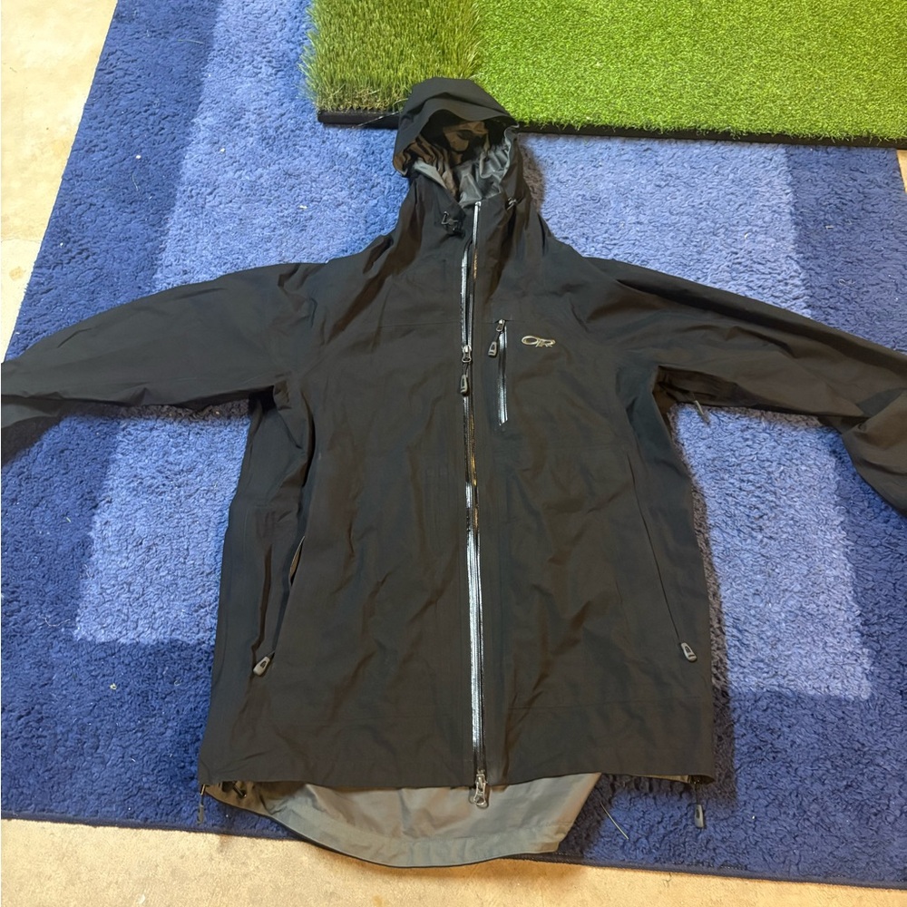Outdoor Research Black Raincoat for Men